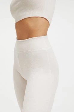 GOOD AMERICAN TERRY SLIM FLARE | BONE001