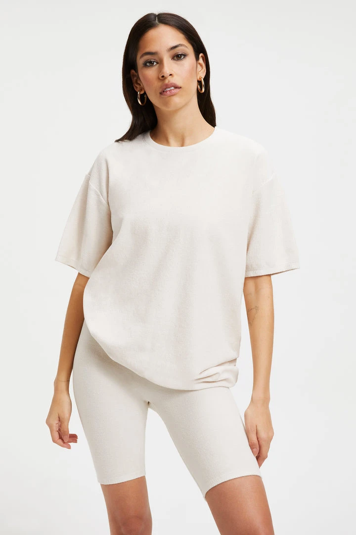 Coupon โจ GOOD AMERICAN TERRY BOYFRIEND TEE | BONE001 ๐งจ 4 GOOD AMERICAN TERRY BOYFRIEND TEE | BONE001