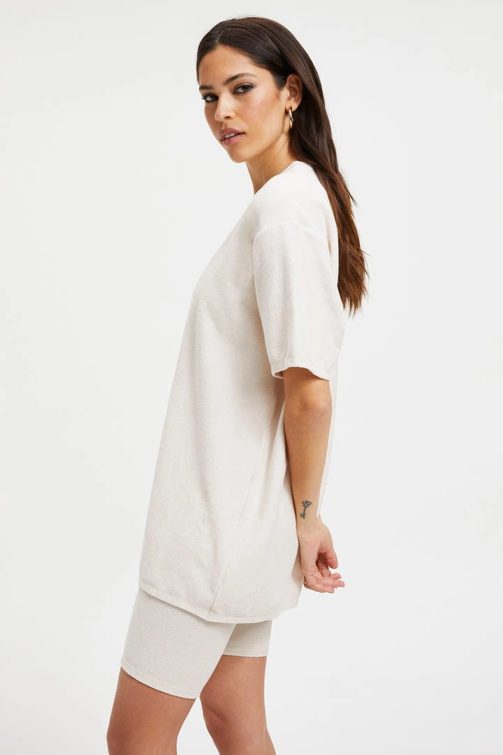 Coupon โจ GOOD AMERICAN TERRY BOYFRIEND TEE | BONE001 ๐งจ 5 GOOD AMERICAN TERRY BOYFRIEND TEE | BONE001