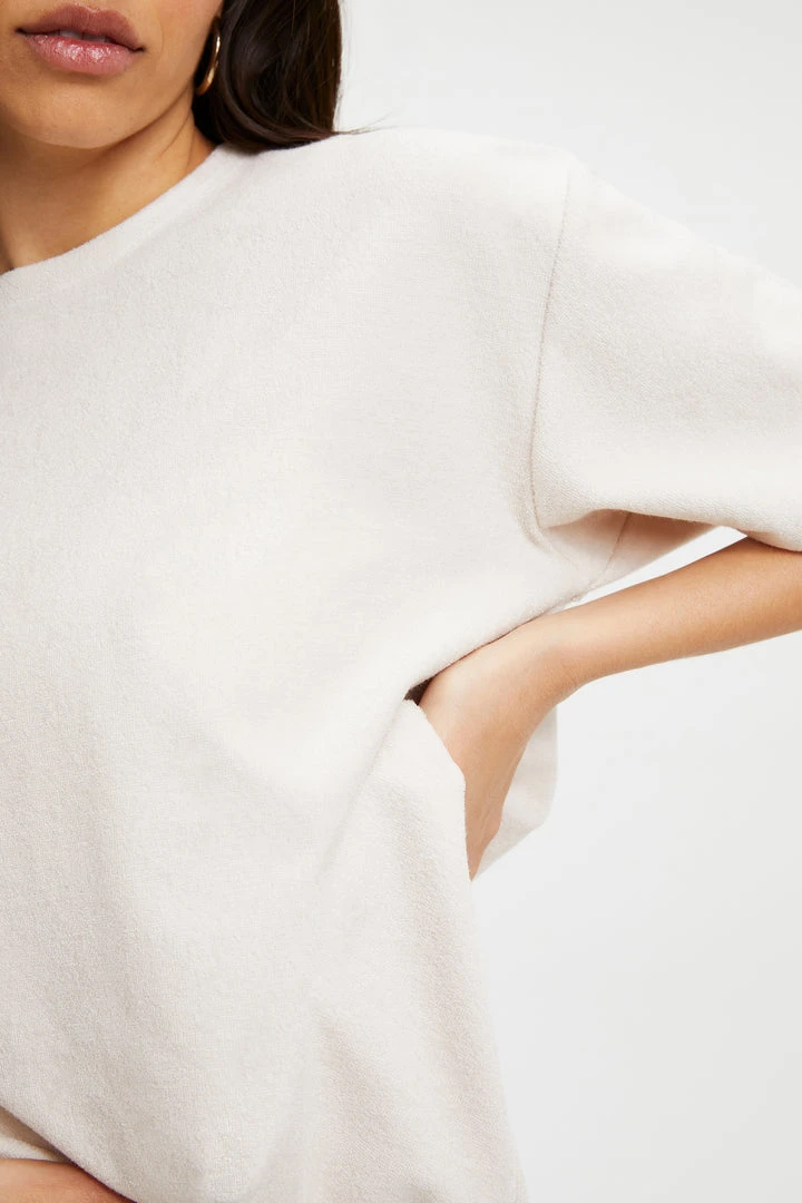 Coupon โจ GOOD AMERICAN TERRY BOYFRIEND TEE | BONE001 ๐งจ 1 GOOD AMERICAN TERRY BOYFRIEND TEE | BONE001