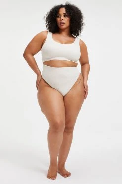 GOOD AMERICAN Terry Essentials TERRY GOOD WAIST BOTTOM | BONE001