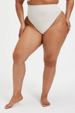 GOOD AMERICAN Terry Essentials TERRY GOOD WAIST BOTTOM | BONE001