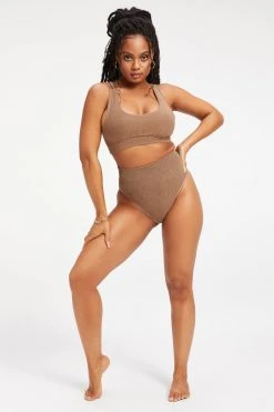GOOD AMERICAN TERRY GOOD WAIST BOTTOM | PUTTY001