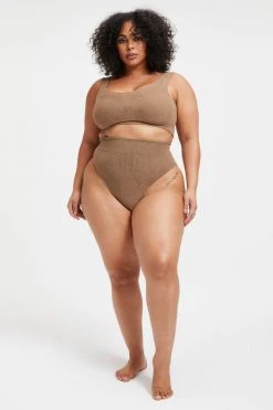 GOOD AMERICAN TERRY GOOD WAIST BOTTOM | PUTTY001