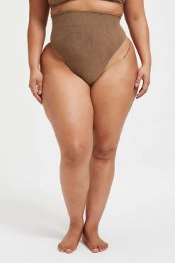 GOOD AMERICAN TERRY GOOD WAIST BOTTOM | PUTTY001