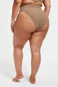 GOOD AMERICAN TERRY GOOD WAIST BOTTOM | PUTTY001