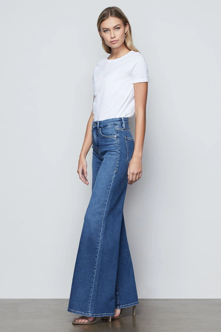 Outlet ๐งจ GOOD AMERICAN GOOD WAIST PALAZZO | B451 High Waisted โจ 12 GOOD AMERICAN GOOD WAIST PALAZZO | B451 High Waisted