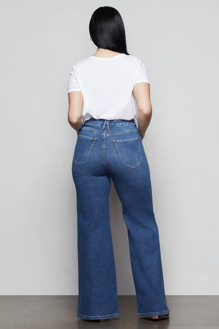 Outlet ๐งจ GOOD AMERICAN GOOD WAIST PALAZZO | B451 High Waisted โจ 8 GOOD AMERICAN GOOD WAIST PALAZZO | B451 High Waisted