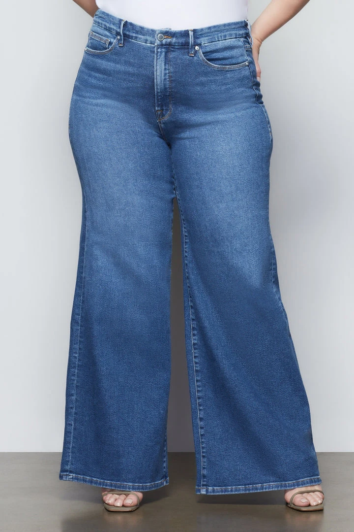 Outlet ๐งจ GOOD AMERICAN GOOD WAIST PALAZZO | B451 High Waisted โจ 2 GOOD AMERICAN GOOD WAIST PALAZZO | B451 High Waisted