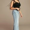 GOOD AMERICAN GOOD WAIST PALAZZO | BLUE452