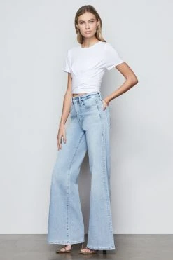 Discount ✨ GOOD AMERICAN GOOD WAIST PALAZZO | BLUE452 😉 18 GOOD AMERICAN GOOD WAIST PALAZZO | BLUE452