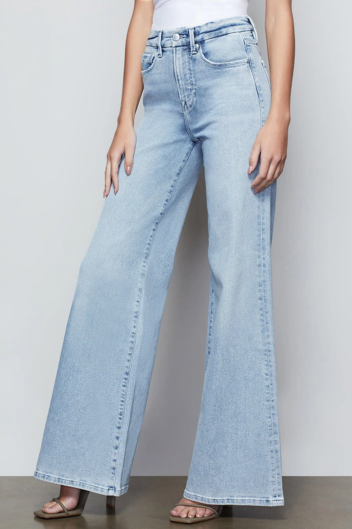 Discount ✨ GOOD AMERICAN GOOD WAIST PALAZZO | BLUE452 😉 5 GOOD AMERICAN GOOD WAIST PALAZZO | BLUE452