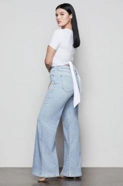 Discount ✨ GOOD AMERICAN GOOD WAIST PALAZZO | BLUE452 😉 23 GOOD AMERICAN GOOD WAIST PALAZZO | BLUE452