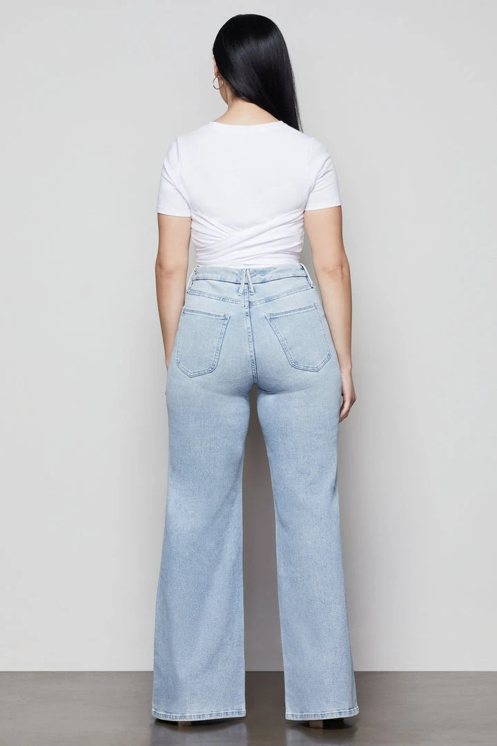 Discount ✨ GOOD AMERICAN GOOD WAIST PALAZZO | BLUE452 😉 9 GOOD AMERICAN GOOD WAIST PALAZZO | BLUE452