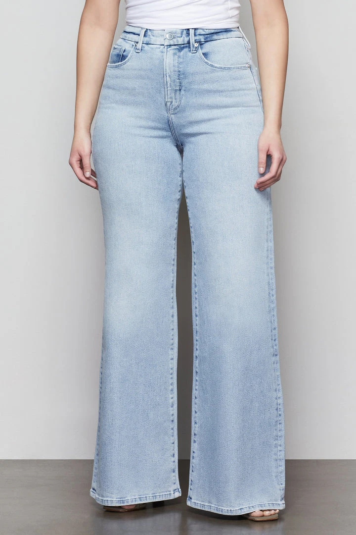 Discount ✨ GOOD AMERICAN GOOD WAIST PALAZZO | BLUE452 😉 10 GOOD AMERICAN GOOD WAIST PALAZZO | BLUE452