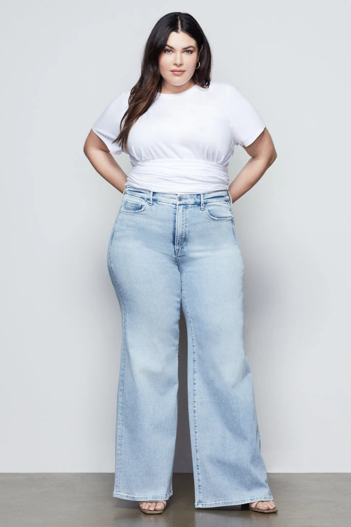 Discount ✨ GOOD AMERICAN GOOD WAIST PALAZZO | BLUE452 😉 13 GOOD AMERICAN GOOD WAIST PALAZZO | BLUE452