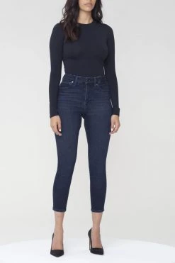 GOOD AMERICAN ALWAYS FITS GOOD PETITE SKINNY | DEEP BLUE002