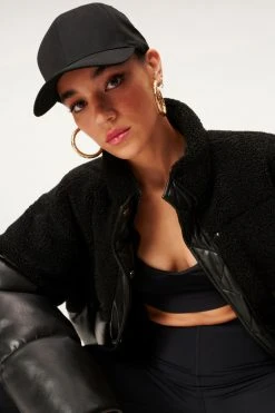 GOOD AMERICAN EMBROIDERED CAP | BLACK001