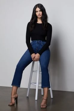 GOOD AMERICAN GOOD PETITE STRAIGHT | BLUE383