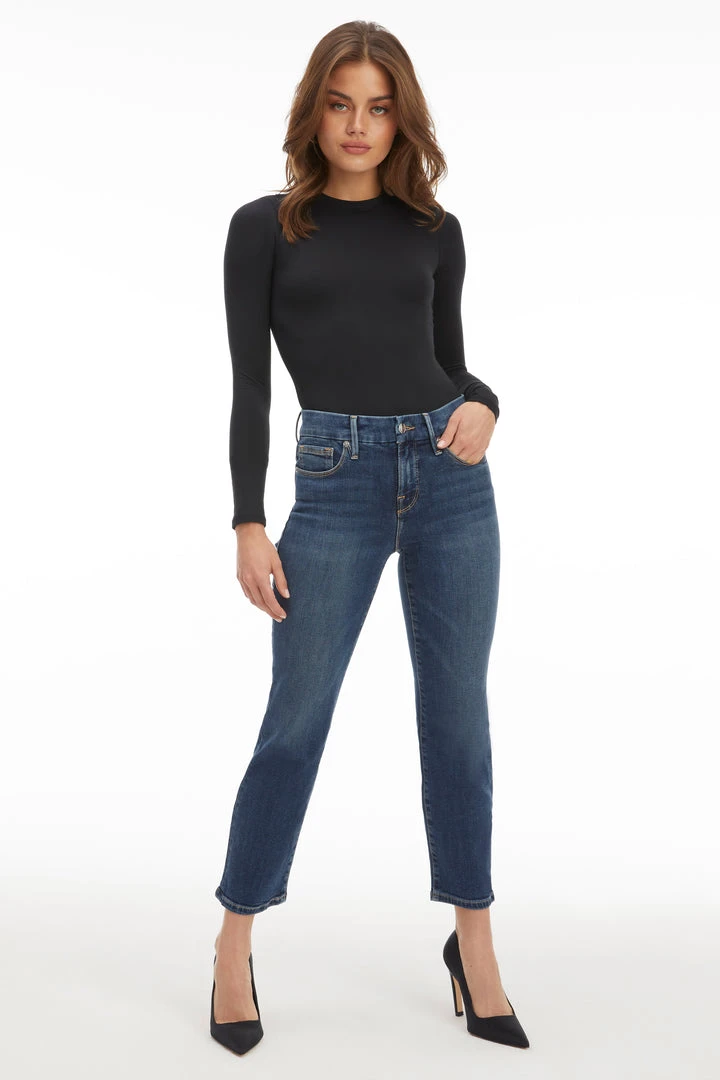 Promo 😉 GOOD AMERICAN GOOD PETITE STRAIGHT | BLUE382 ⭐ 1 GOOD AMERICAN GOOD PETITE STRAIGHT | BLUE382