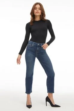 GOOD AMERICAN GOOD PETITE STRAIGHT | BLUE382