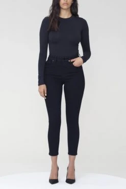 GOOD AMERICAN ALWAYS FITS GOOD PETITE SKINNY | BLACK165