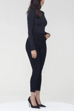 GOOD AMERICAN ALWAYS FITS GOOD PETITE SKINNY | BLACK165