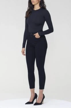 GOOD AMERICAN ALWAYS FITS GOOD PETITE SKINNY | BLACK165