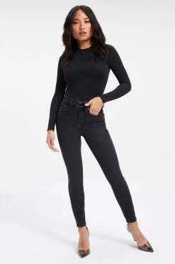 GA-SALE GOOD PETITE SKINNY | BLACK001