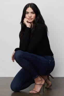 GOOD AMERICAN GOOD PETITE SKINNY | BLUE384