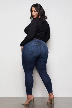 GOOD AMERICAN GOOD PETITE SKINNY | BLUE384