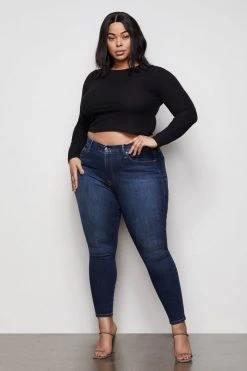GOOD AMERICAN GOOD PETITE SKINNY | BLUE384
