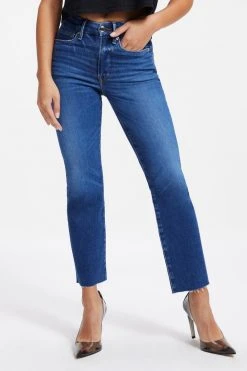 GOOD AMERICAN GOOD PETITE STRAIGHT | INDIGO025