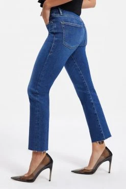 GOOD AMERICAN GOOD PETITE STRAIGHT | INDIGO025