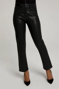 GOOD AMERICAN High Waisted GOOD STRAIGHT COATED | K103