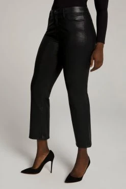 GOOD AMERICAN High Waisted GOOD STRAIGHT COATED | K103