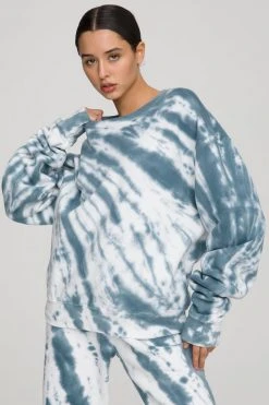 GA-FINAL Sweats BOYFRIEND SWEATPANT | ORION BLUE TIE DYE001