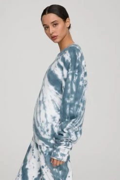 GA-FINAL Sweats BOYFRIEND SWEATPANT | ORION BLUE TIE DYE001