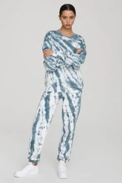 GA-FINAL Sweats BOYFRIEND SWEATPANT | ORION BLUE TIE DYE001