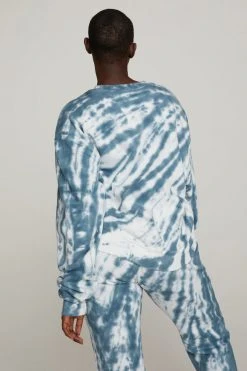 GA-FINAL Sweats BOYFRIEND SWEATPANT | ORION BLUE TIE DYE001
