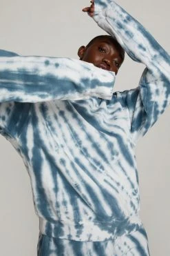 GA-FINAL Sweats BOYFRIEND SWEATPANT | ORION BLUE TIE DYE001