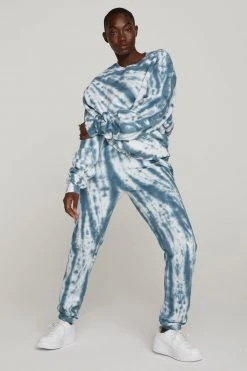 GA-FINAL Sweats BOYFRIEND SWEATPANT | ORION BLUE TIE DYE001