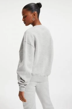 Outlet 😍 GOOD AMERICAN BOYFRIEND SWEATSHIRT | HEATHER GREY001 ⌛ 16 GOOD AMERICAN BOYFRIEND SWEATSHIRT | HEATHER GREY001