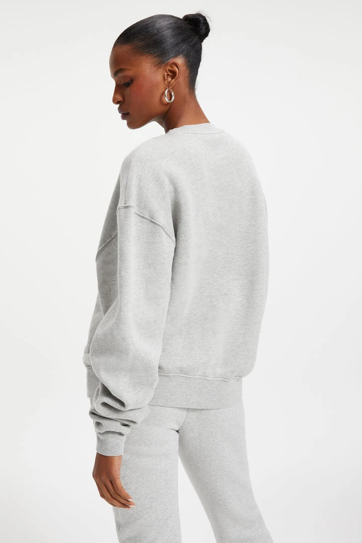 Outlet 😍 GOOD AMERICAN BOYFRIEND SWEATSHIRT | HEATHER GREY001 ⌛ 4 GOOD AMERICAN BOYFRIEND SWEATSHIRT | HEATHER GREY001