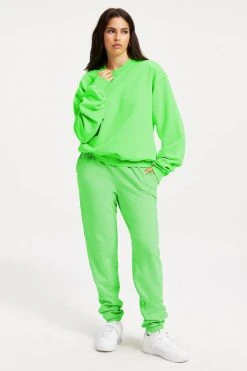 GA-SALE BOYFRIEND SWEATSHIRT | CHARTREUSE003 Neon Collection