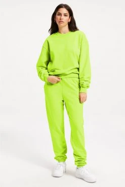 GA-SALE Neon Collection BOYFRIEND SWEATSHIRT | ELECTRIC LIME002
