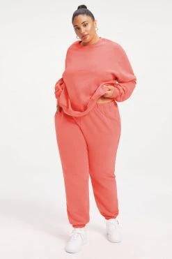 GA-SALE Neon Collection BOYFRIEND SWEATSHIRT | HOT CORAL001