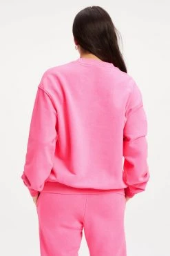 GA-SALE BOYFRIEND SWEATSHIRT | HOT PINK002