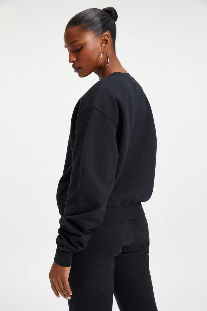 Deals 🤩 GOOD AMERICAN BOYFRIEND SWEATSHIRT | BLACK001 ❤️ 3 GOOD AMERICAN BOYFRIEND SWEATSHIRT | BLACK001