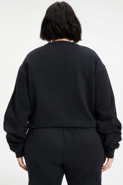 Deals 🤩 GOOD AMERICAN BOYFRIEND SWEATSHIRT | BLACK001 ❤️ 22 GOOD AMERICAN BOYFRIEND SWEATSHIRT | BLACK001